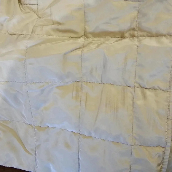 Max Mara Fur Collar Down Puffer Coat Jacket Cream Size 10 - Picture 8 of 8